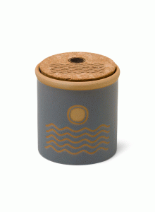 DU0802EU Dune Ceramic Candle Paddywax 226g - Blue - Saltwater Suede